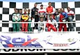 Tři nejlepší z úvodního závodu ROK Cup 2004. Zprava - Lacko, Janiš a Wagner