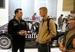 Racing drivers Gary Paffett and Michal Matějovský met at the 2004 ESSEN MOTOR SHOW