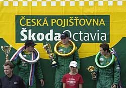 Michal Matějovský, vítěz pohárového závodu Česká pojišťovna Škoda Octavia Cup, Most 29.8.2004