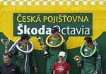 Михал Матеёвский, победитель кубковой гонки Česká pojišťovna Škoda Octavia Cup Мост 29.8. 2004