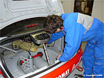 Preparation of the Audi A4 ST race car