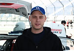 Michal Matějovský tried the Octavia Cup car at the Lausitzring circuit after the winter break