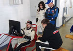 The drivers also used a computer-based driving simulator