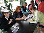 Autographing event attended by Laura Hájková, Bára Štěpánová, Petra Kůrková and Mr Miroslav Antl