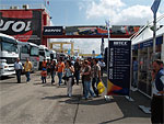 View of the paddock at the Valencia circuit