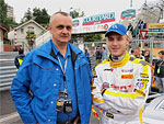 Michal Matějovský and his father, before the start of the Sunday race