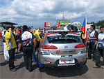 The starting grid of the first race on Sunday