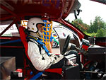 Radek Bareš s Alfou Romeo 147 GTA při závodech Poháru cestovních vozů v Brně