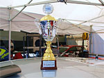 Michal Matějovský's Cup for the third place in the Saturday race