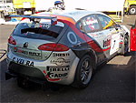 The SEAT car of the SUNRED - BRT team's driver Michal Matějovský, before the Sunday race at Monza, Italy