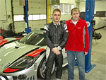 Michal Matějovský together with Pavel Sršeň, the business director of K plus K motorsport