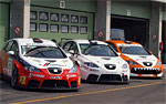 The SUNRED team's cars, prepared for the testing
