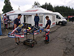 Preparation of the kart before the race