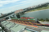 Pohled na okruh Marina Bay Street Circuit 