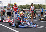 Jiří Forman, on the starting grid of one of the races of the 2009 ROTAX MAX series