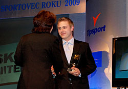 Michal Matějovský převzal ocenění v soutěži NEJLEPŠÍ SPORTOVEC ROKU 2009
