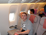 Michal, during the undisturbed flight to Dubai