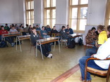 The students' discussion with Michal Matějovský