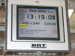 Pohled na Time-Desk v boxech stáje Bohemia Racing Teamu během nedělních závodů