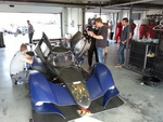 Michal Matějovský s vozem PRAGA během testů na Slovakiaringu