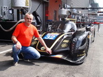 Stanislav Matějovský u vozu Lotus Praga T128 LMP2 na závodech FIA WEC ve Spa-Francorchamps