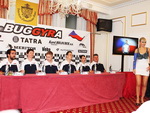Z tiskové konference v pražském hotelu Ambassador k nové sezóně 2014 týmu Buggyra, Praha 12.12.2013