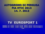 Vysílací schema TV Eurosport 1 pro přímé přenosy ze závodů FIA ETCC ze Sicílie