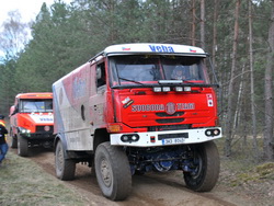 Obě tatry Svoboda Tatra Teamu jsou připraveny na rally BAJA DEUTSCHLAD, foto z polské MT Rally