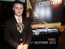 Michal Matějovský převzal v Paříži ocenění za získání titulu vicemistra Evropy v závodech automobilů na okruzích FIA ETCC 2014