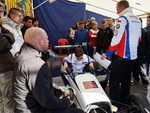 Finalisté měli možnost vyzkoušet si posez ve formulovém voze týmu Křenek motorsport