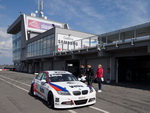 Závodní vůz BMW 320si vicemistra Evropy Michala Matějovského během RaceStar 2015 na okruhu Slovakiaring