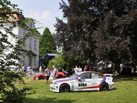Vystavený vůz BMW 320si Michala Matějovského poblíž stánku Autoklubu ČR