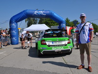 Michal Matějovský během navštevy Barum Czech Rally ve Zlíně