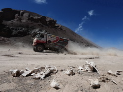 FATBOY na trati páté etapy rally Dakar 2015 do Antofagast