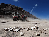 FATBOY na trati páté etapy rally Dakar 2015 do Antofagasty