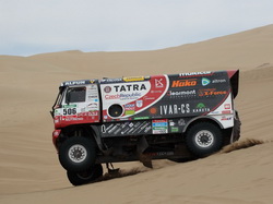 FATBOY v dunách během deváté etapy rally Dakar 2015