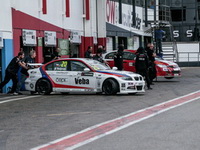 Michal Matějovský s vozem BMW 320si na okruhu Zolder