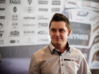 Jiří Forman behěm tiskové konference týmu Buggyra Racing v hotelu Ambassador-Zlatá Husa v Praze