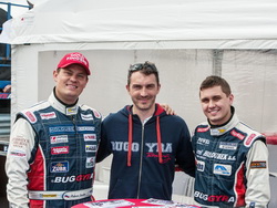David Vršecký spolu s Adamem Lackem a Jiřím Formanem před zahájením letošního ročníku FIA ETRC