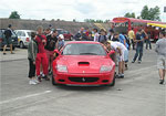 Návštěvníci Tuning party měli možnost sledovat detaily vozu Ferrari Maranello